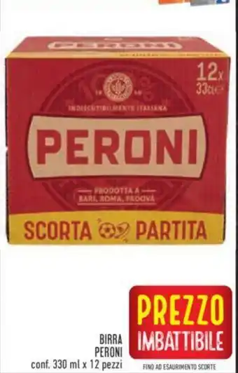 Conad BIRRA PERONI conf. 330 ml x 12 pezzi offerta