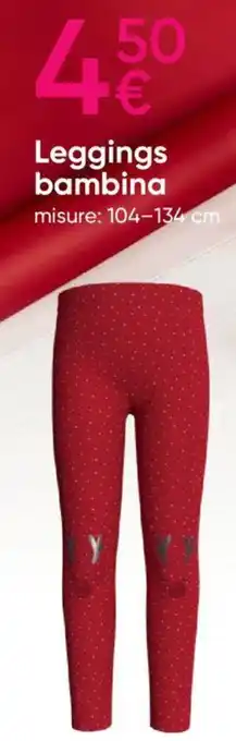 Pepco Leggings bambina misure: 104-134 cm offerta