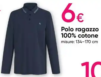 Pepco Polo ragazzo 100% cotone misure: 134-170 cm offerta