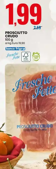 Eurospin PROSCIUTTO CRUDO 100 g offerta