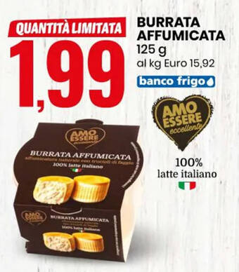 Eurospin BURRATA AFFUMICATA 125 g offerta