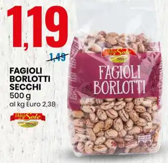 Eurospin FAGIOLI BORLOTTI SECCHI 500 g offerta