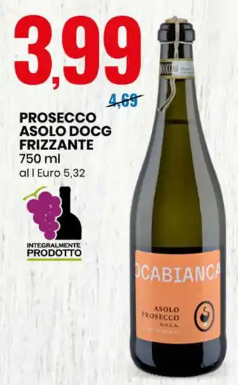 Eurospin PROSECCO ASOLO DOCG FRIZZANTE 750 ml offerta
