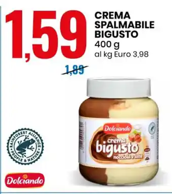 Eurospin CREMA SPALMABILE BIGUSTO 400 g offerta