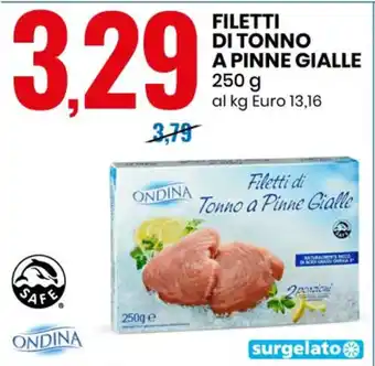 Eurospin FILETTI DI TONNO A PINNE GIALLE 250 g offerta