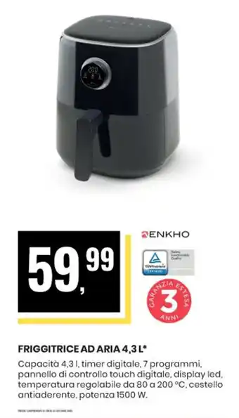 Eurospin FRIGGITRICE AD ARIA 4,3 L offerta