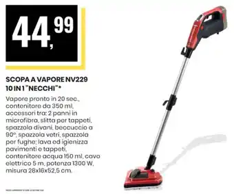 Eurospin SCOPA A VAPORE NV229 10 IN 1 "NECCHI" offerta