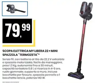 SCOPA ELETTRICA MY LIBERA 22+ MINI SPAZZOLA "TERMOZETA"