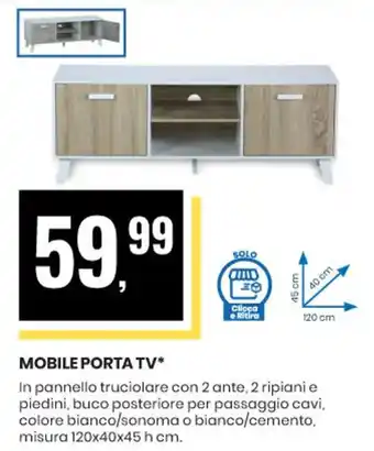 Eurospin MOBILE PORTA TV offerta