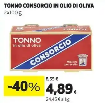 Alta Supermercati Consorcio Tonno In Olio Di Oliva 200 G(ml) offerta