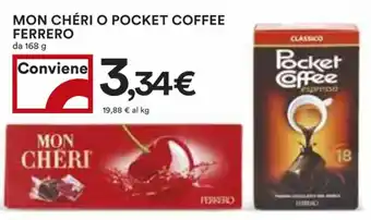 Coop MON CHÉRI O POCKET COFFEE FERRERO da 168 g offerta