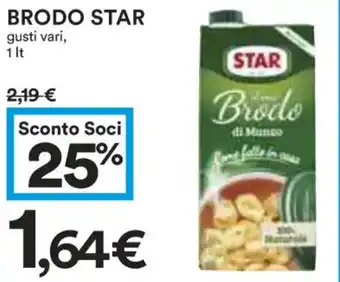Coop Brodo STAR gusti vari 1 Lt. offerta