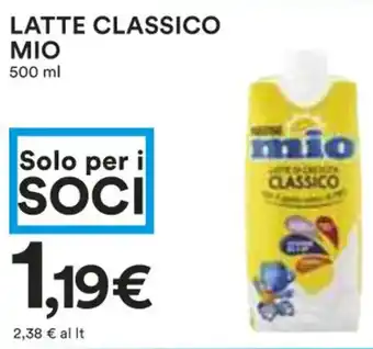 Coop LATTE CLASSICO MIO 500 ml offerta