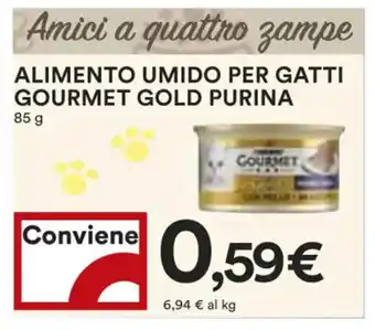 Coop ALIMENTO UMIDO PER GATTI GOURMET GOLD PURINA 85 g offerta