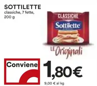 Coop SOTTILETTE classiche, 7 fette, 200 g offerta