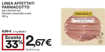 Coop LINEA AFFETTATI PARMACOTTO 120 g offerta
