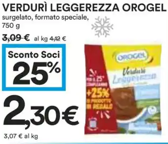 Coop VERDURÌ LEGGEREZZA OROGEL 750 g offerta