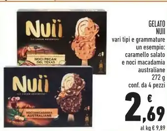 Conad Nuii Caramello Salato E Noci Macadamia Australiane 272 G(ml) offerta