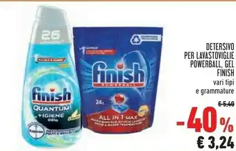 Conad Finish Detersivo Per Lavastoviglie Powerball offerta