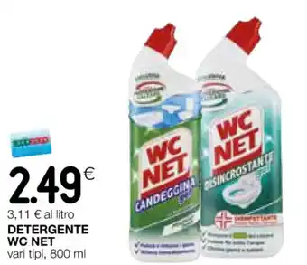 Coop DETERGENTE WC NET vari tipi, 800 ml offerta