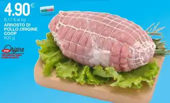 Coop ARROSTO DI POLLO ORIGINE COOP 600 g offerta