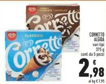 Conad Algida Cornetto Caramello 375 G(ml) offerta