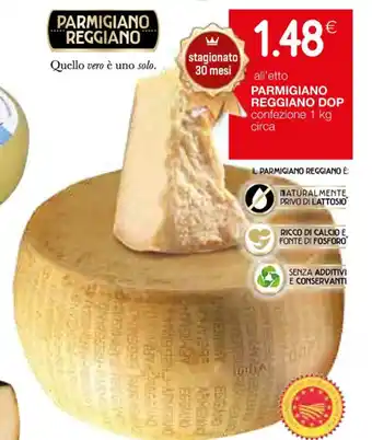 Coop PARMIGIANO REGGIANO DOP 1 kg offerta