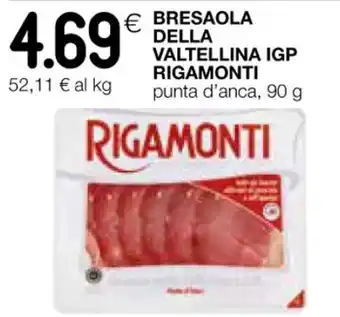 Coop BRESAOLA DELLA VALTELLINA IGP RIGAMONTI punta d'anca, 90 g offerta