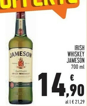 Conad Jameson Irish Whiskey 700ml offerta