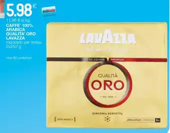 Coop CAFFE' 100% ARABICA QUALITA' ORO LAVAZZA 2x250 g offerta