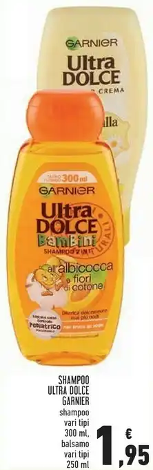 Conad Garnier Ultra Dolce Shampoo / Balsamo offerta