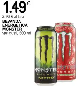 Coop BEVANDA ENERGETICA MONSTER vari gusti, 500 ml offerta