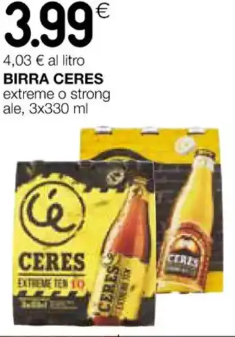 Coop BIRRA CERES extreme o strong ale, 3x330 ml offerta