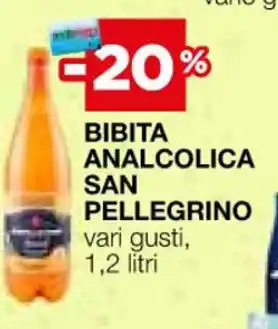 Coop BIBITA ANALCOLICA SAN PELLEGRINO vari gusti, 1,2 litri offerta