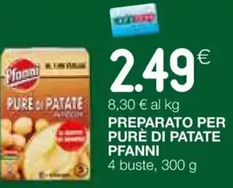 Coop PREPARATO PER PURÈ DI PATATE PFANNI 300 g offerta