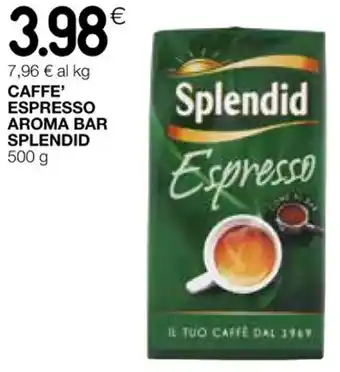 Coop CAFFE' ESPRESSO AROMA BAR SPLENDID 500 g offerta