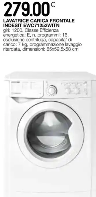 Coop LAVATRICE CARICA FRONTALE INDESIT EWC71252WITN offerta