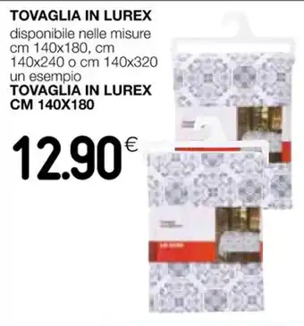 Coop TOVAGLIA IN LUREX CM 140X180 offerta