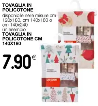 Coop TOVAGLIA IN POLICOTONE cm 140 x 180 offerta