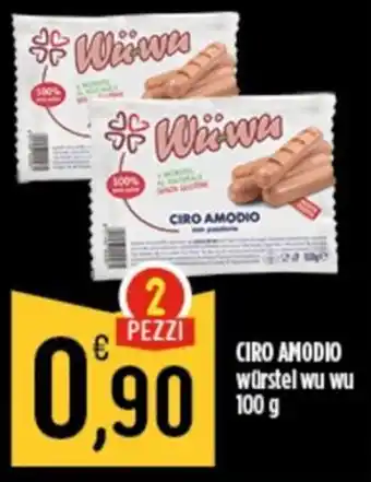Ciro Amodio CIRO AMODIO würstel wu wu 100 g offerta