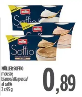 Ciro Amodio MÜLLER SOFFIO mousse bianco/alla pesca/ al caffe 2x95g offerta