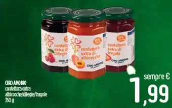 Ciro Amodio CIRO AMODIO confettura extra albicocche/ciliegie/fragole 350 g offerta