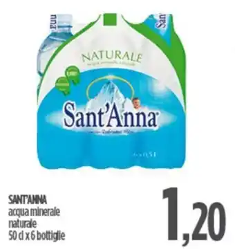 Ciro Amodio SANT'ANNA acqua minerale naturale 50 cl x 6 bottiglie offerta