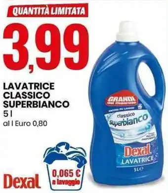 Eurospin Lavatrice Classico Superbianco 5l offerta