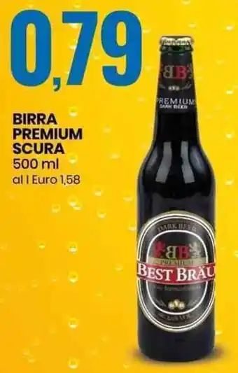 Eurospin Birra Premium Scura 500ml offerta
