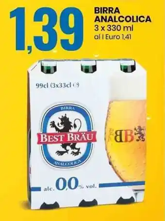 Eurospin Birra Analcolica 3x330ml offerta