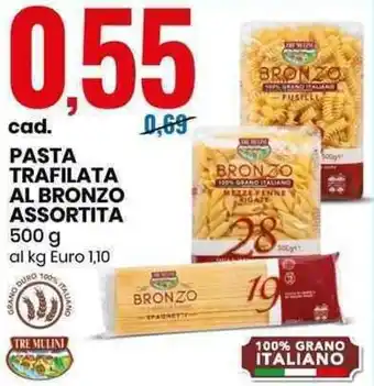 Eurospin Pasta Trafilata Al Bronzo Assortita 500g offerta