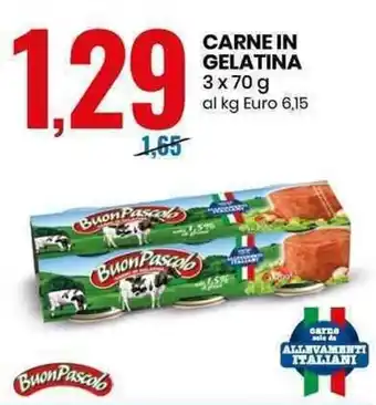 Eurospin Carne in Gelatina 3x70g offerta