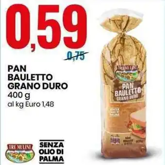 Eurospin Pan Bauletto Grano Duro 400g offerta