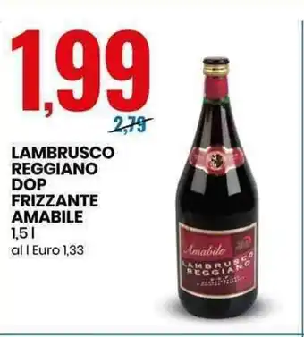 Eurospin Lambrusco Reggiano DOP Frizzante Amabile 1,5l offerta